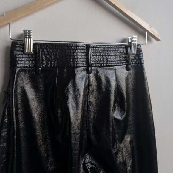 Wilfred black vinyl Funk Pants - Picture 8 of 9